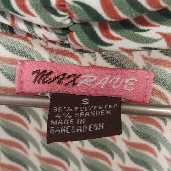 Max Rave Dresss V-Neck Faux Wrap S Tie Waist Retro Twee - Picture 5 of 8